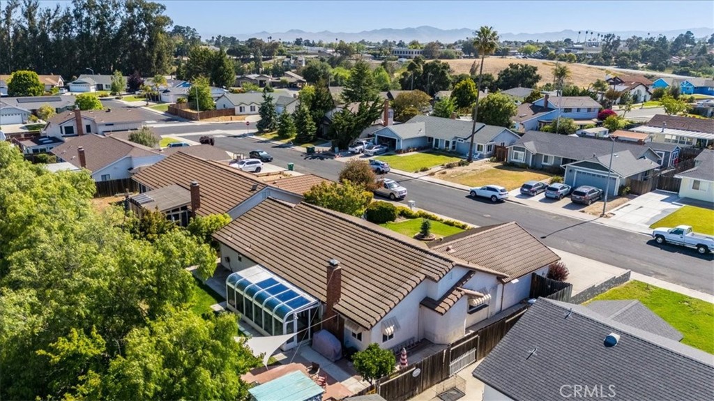 5435 Del Norte Way Santa Maria, CA 93455 - Photo 56 of 60 an aerial view of a house with a swimming pool patio and outdoor seating