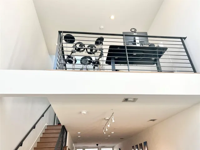 a view of kitchen with wooden floor