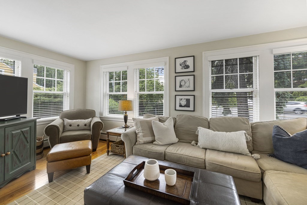 1 Auburndale Road Marblehead, MA 01945 - Photo 5 of 29 a living room with furniture and a flat screen tv