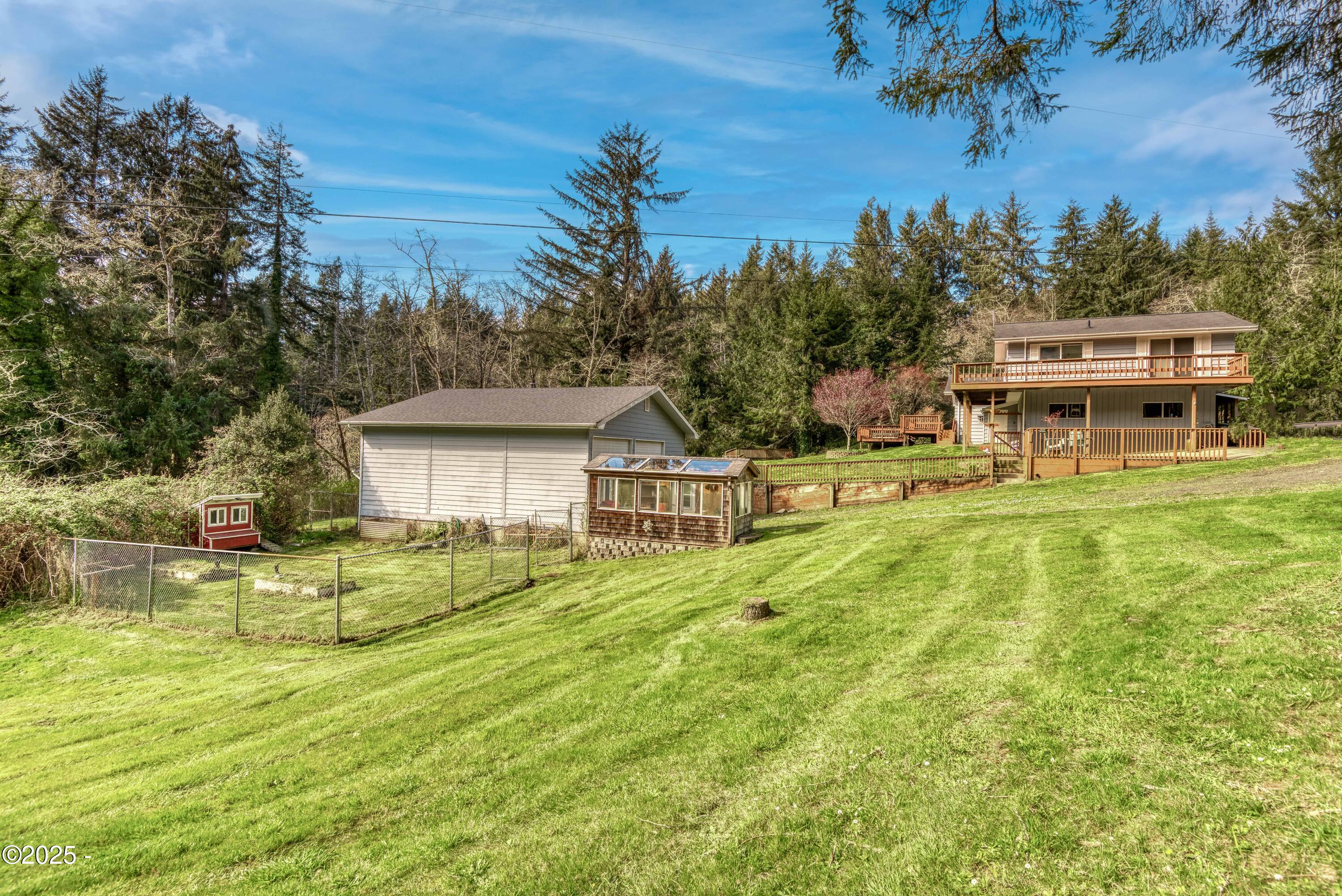 312 Southeast Davis Road Newport, OR 97365 - Photo 4 of 30 Large field w/ home and shop view