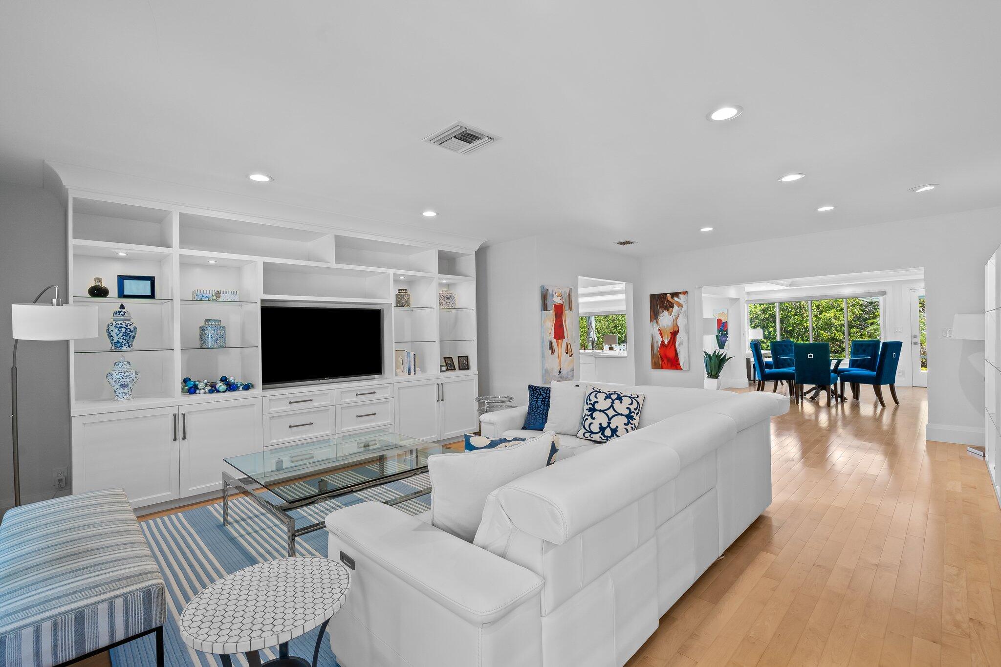 1090 Cypress Way Boca Raton, FL 33486 - Photo 13 of 40 a living room with furniture and a flat screen tv