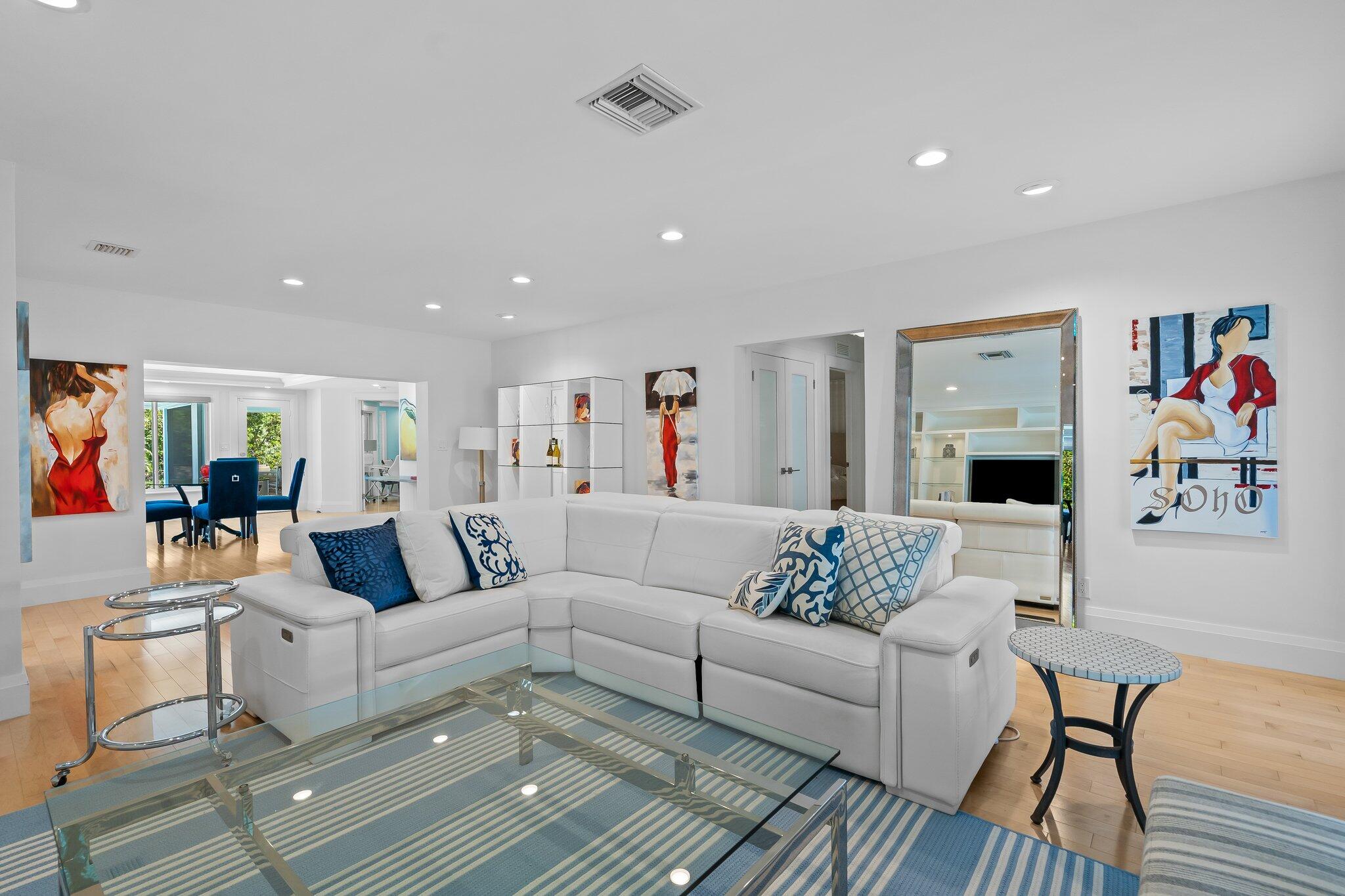 1090 Cypress Way Boca Raton, FL 33486 - Photo 16 of 40 a living room with furniture and a wooden floor