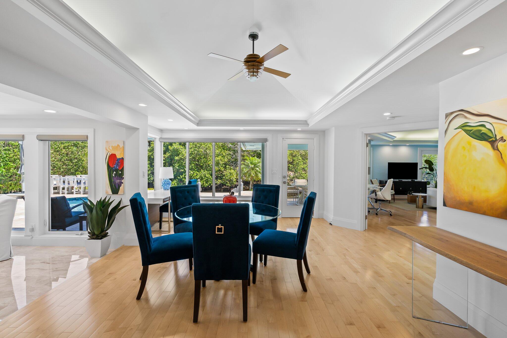 1090 Cypress Way Boca Raton, FL 33486 - Photo 22 of 40 a view of a dining room with furniture window and outside view