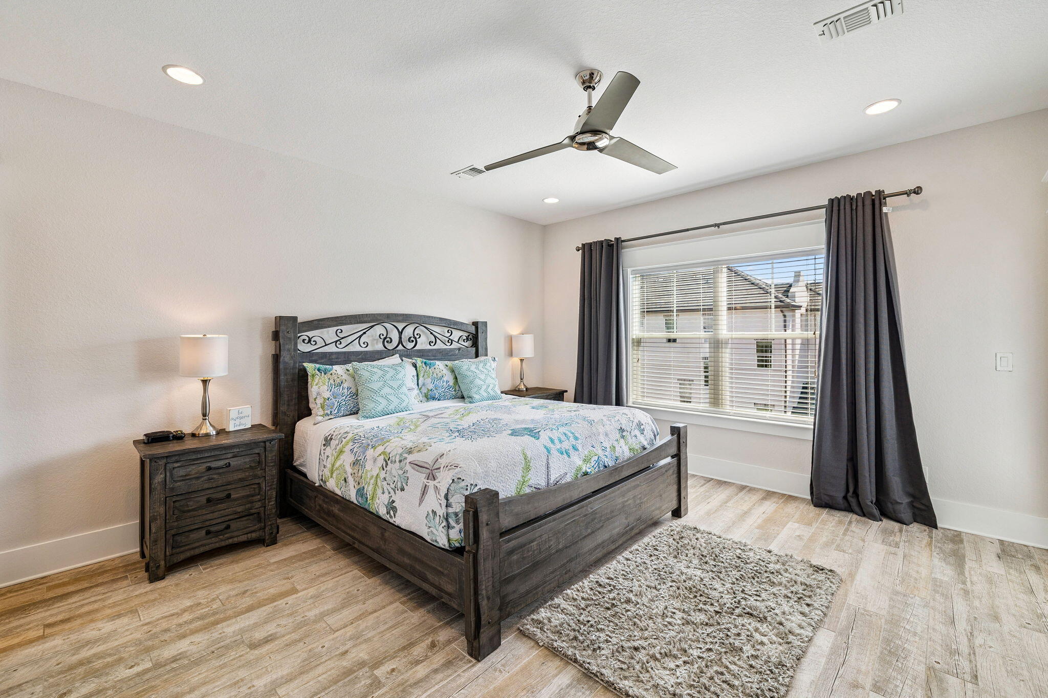 32 Moonlit Shores Lane Santa Rosa Beach, FL 32459 - Photo 31 of 48 a bedroom with a large bed and a window