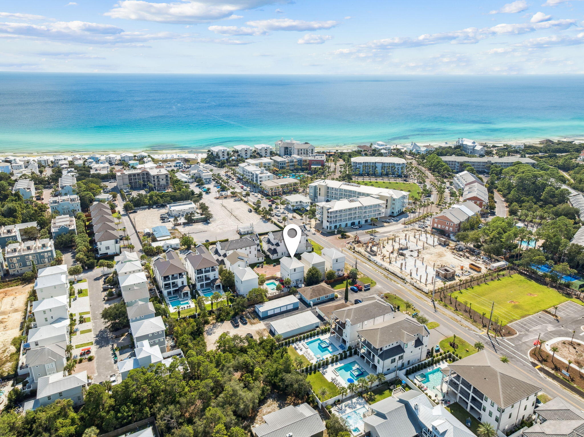 32 Moonlit Shores Lane Santa Rosa Beach, FL 32459 - Photo 38 of 48 an aerial view of residential building with parking space