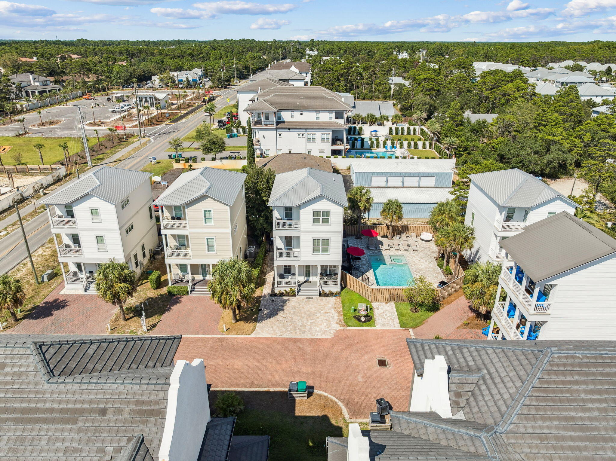 32 Moonlit Shores Lane Santa Rosa Beach, FL 32459 - Photo 41 of 48 an aerial view of a house with a ocean view