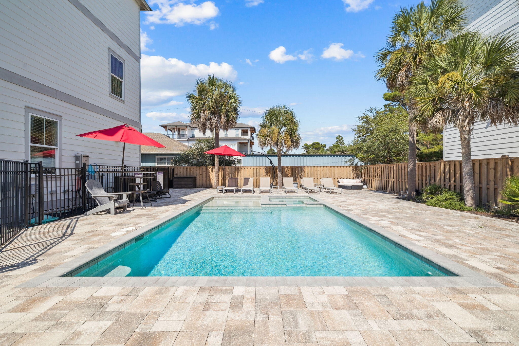 32 Moonlit Shores Lane Santa Rosa Beach, FL 32459 - Photo 48 of 48 a view of a swimming pool with sitting area