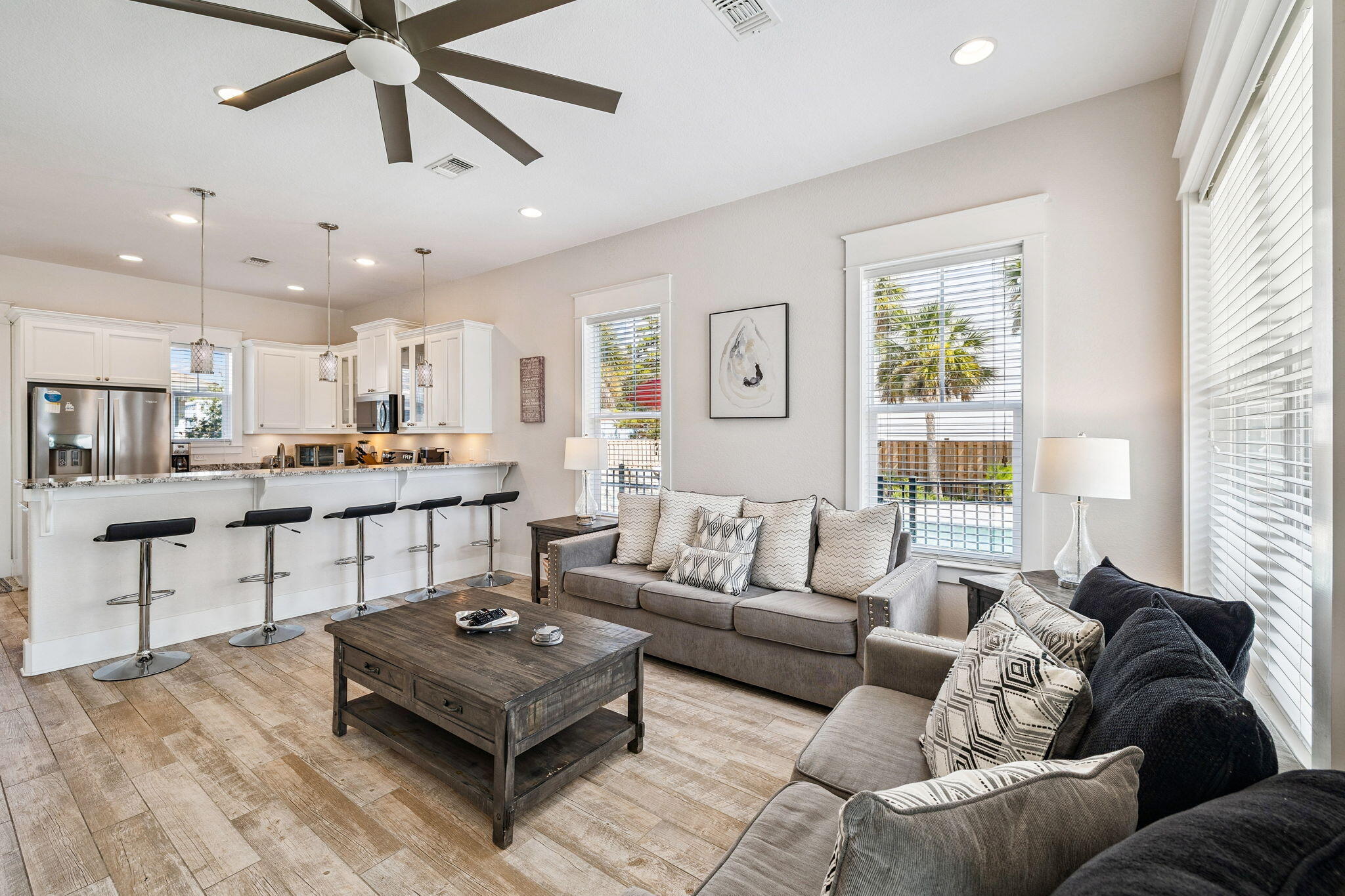32 Moonlit Shores Lane Santa Rosa Beach, FL 32459 - Photo 6 of 48 a living room with furniture and a large window
