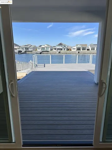 a view of balcony with city view