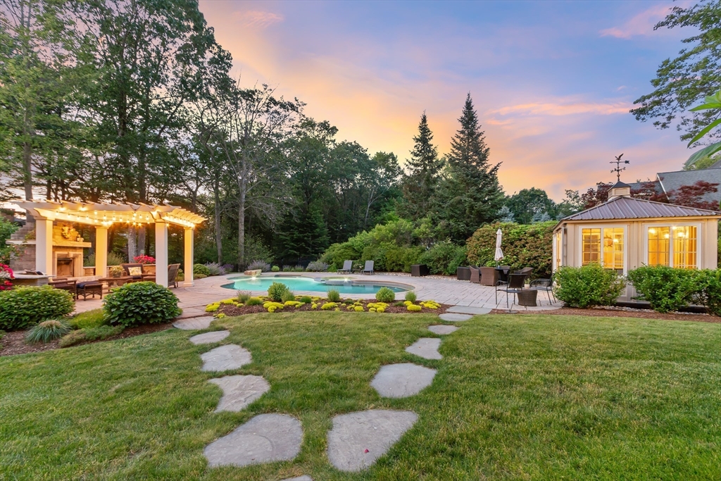 98 Fox Run Road Bolton, MA 01740 - Photo 38 of 42 a view of a house with swimming pool and a yard