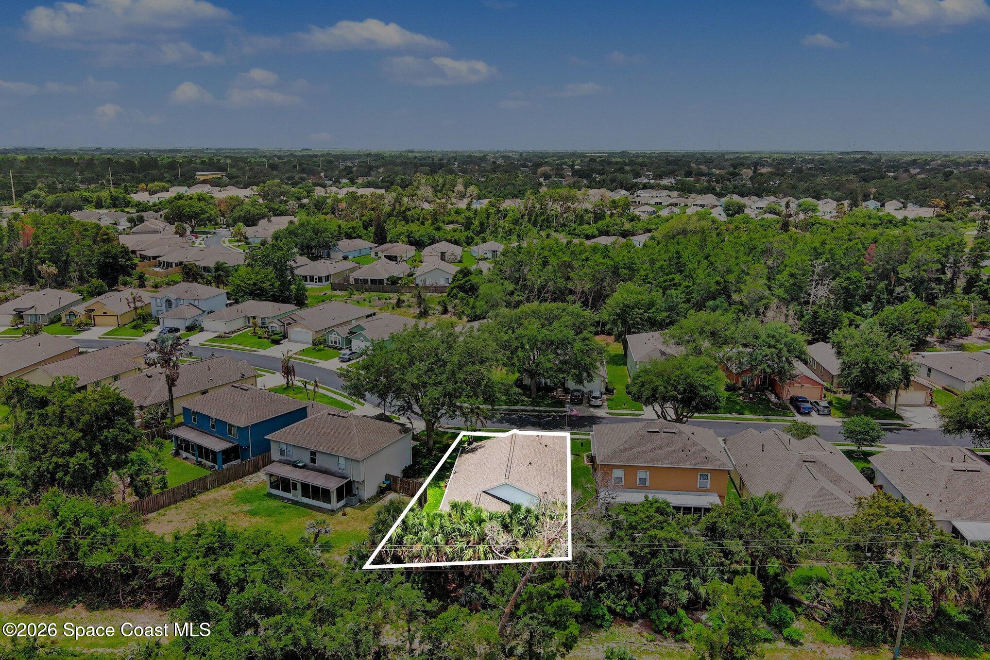 2194 Spring Creek Circle Palm Bay, FL 32905 - Photo 30 of 40 Nature Behind Home for Acres