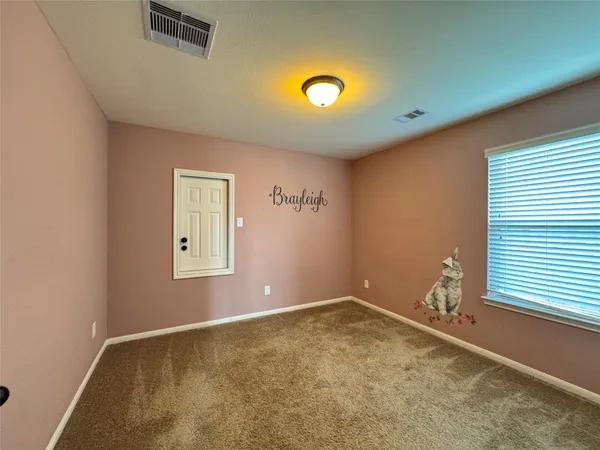 a view of a livingroom with a window
