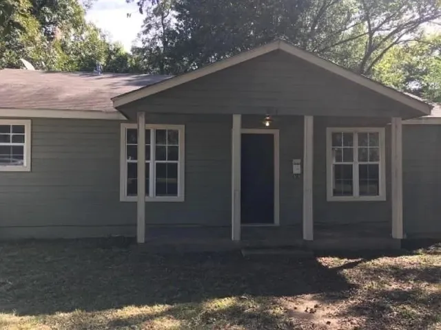 a backyard of a house