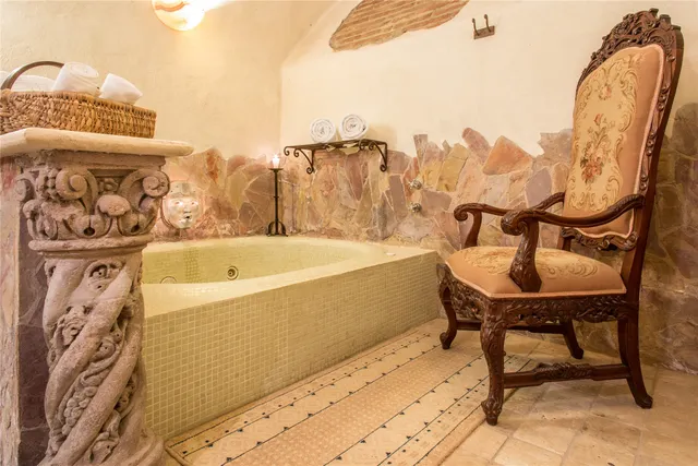 a view of swimming pool with a yard