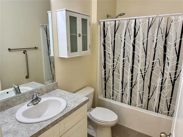 a view of backyard of house