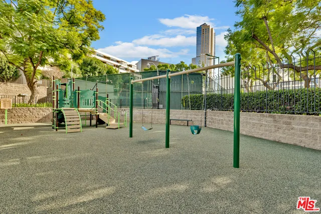 a city view with tall buildings