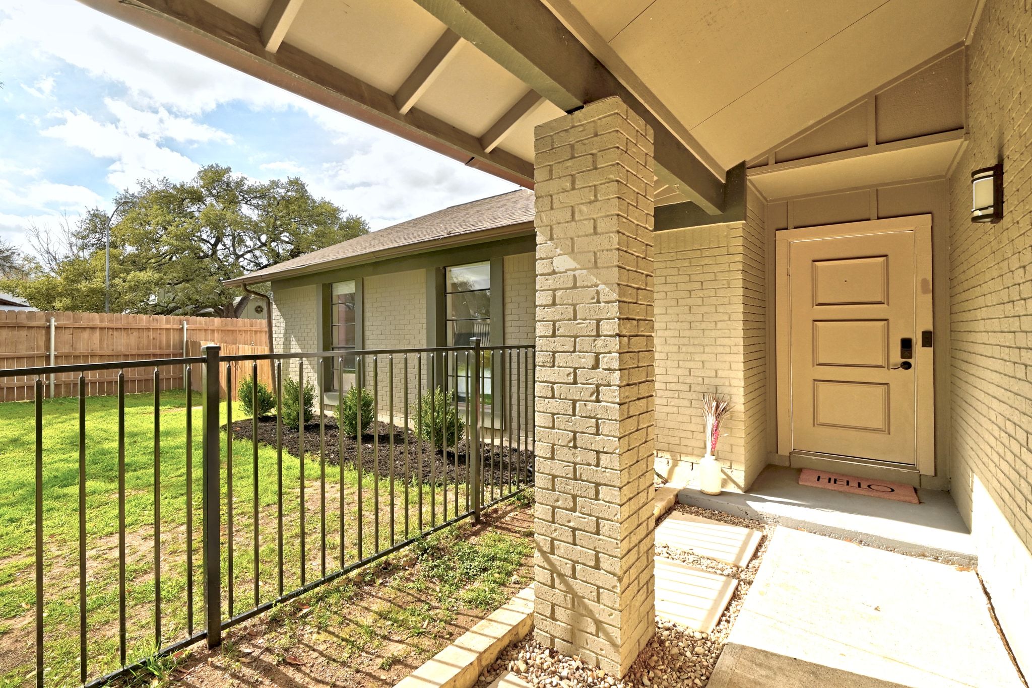 7210 Towering Oaks Drive Austin, TX 78745 - Photo 34 of 38 The separately fenced-in front yard is perfect for pets and play.