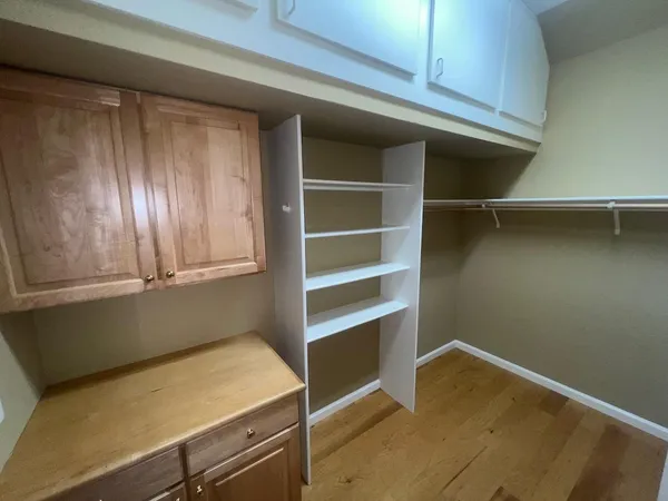 a room with storage and utility