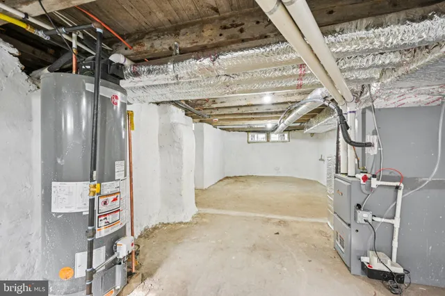 a view of storage and utility room