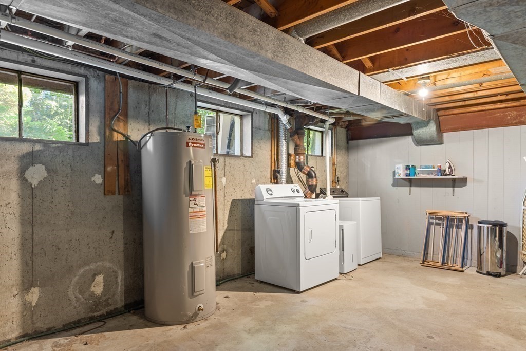 58 Old Coach Road Sudbury, MA 01776 - Photo 40 of 40 a utility room with dryer and washer