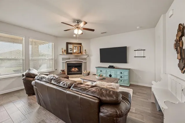 a view of a hallway view with staircase