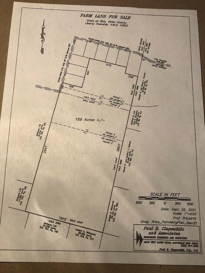 Approx. 160 ac. 0 Evans Rd. Raymond OH 43067