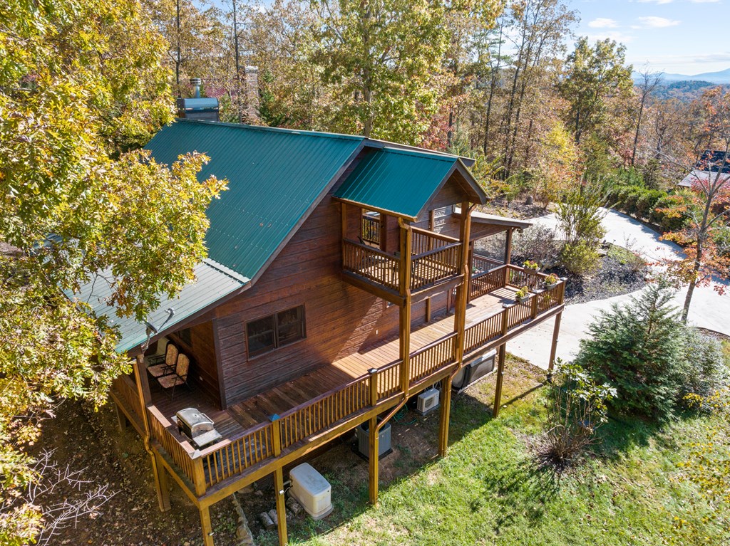 653 The Woods Road Mineral Bluff, GA 30559 - Photo 2 of 56 front view of a house with a yard