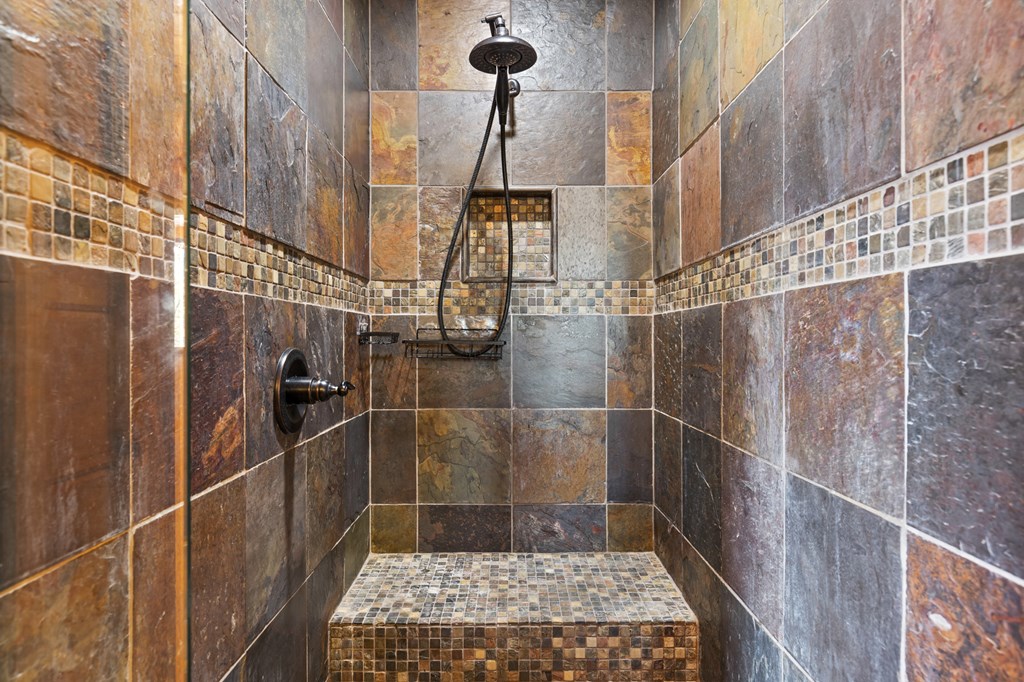 653 The Woods Road Mineral Bluff, GA 30559 - Photo 25 of 56 a bathroom with a shower