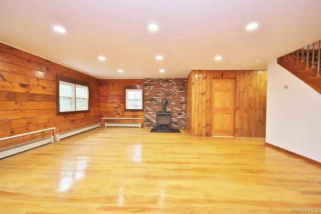 a view of a indoor basketball court