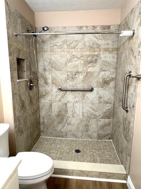 1005 Rickenbacker Drive Sun City Center, FL 33573 - Photo 24 of 57 a bathroom with a shower and a toilet