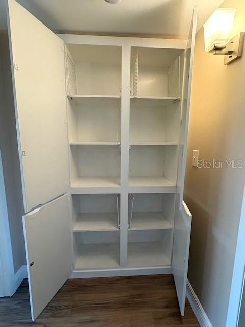 1005 Rickenbacker Drive Sun City Center, FL 33573 - Photo 27 of 57 a view of walk in closet with empty racks