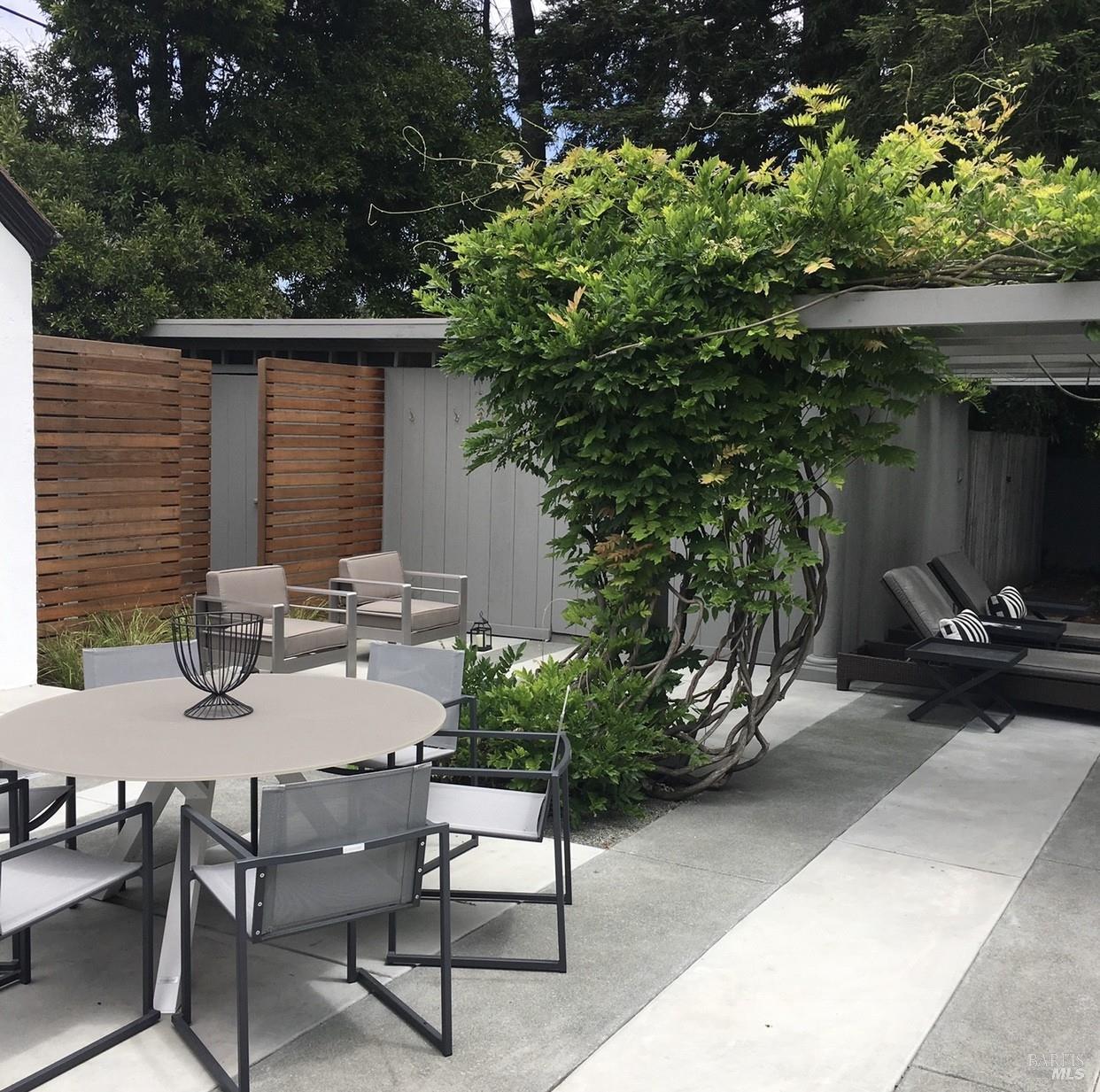 22 Clyde Avenue San Rafael, CA 94901 - Photo 36 of 66 a view of backyard with outdoor seating and green space
