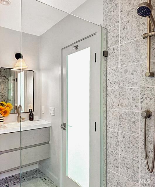 22 Clyde Avenue San Rafael, CA 94901 - Photo 46 of 66 a bathroom with a shower and a sink