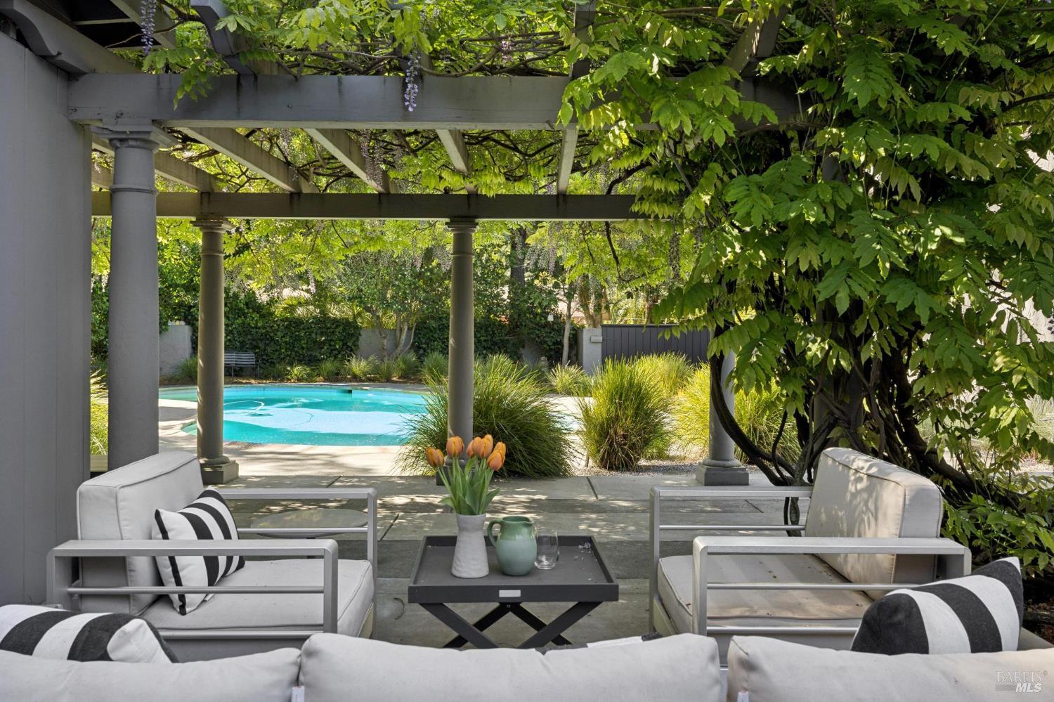 22 Clyde Avenue San Rafael, CA 94901 - Photo 58 of 66 a view of swimming pool with outdoor seating