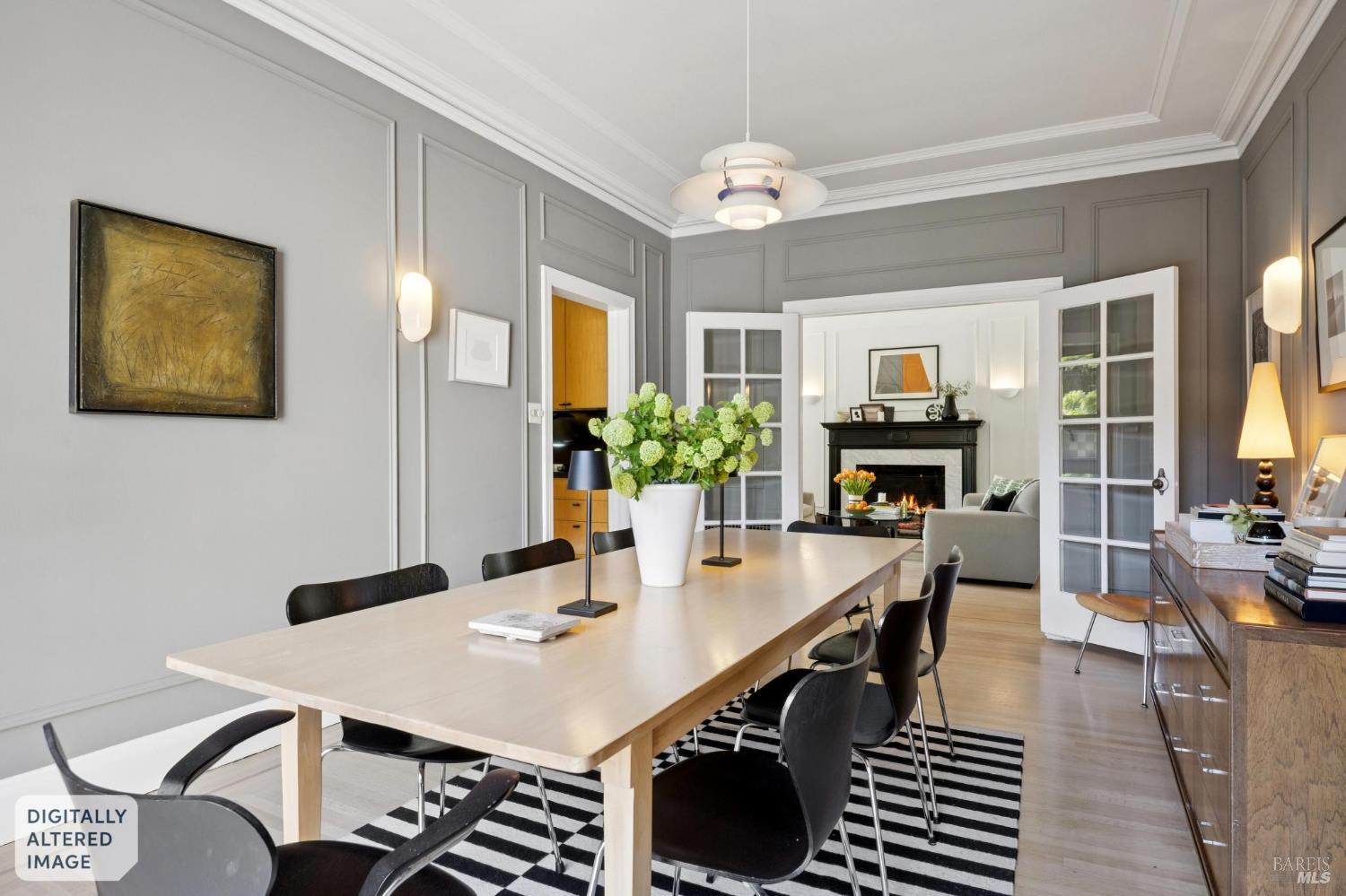 22 Clyde Avenue San Rafael, CA 94901 - Photo 10 of 66 a view of a dining room with furniture and wooden floor