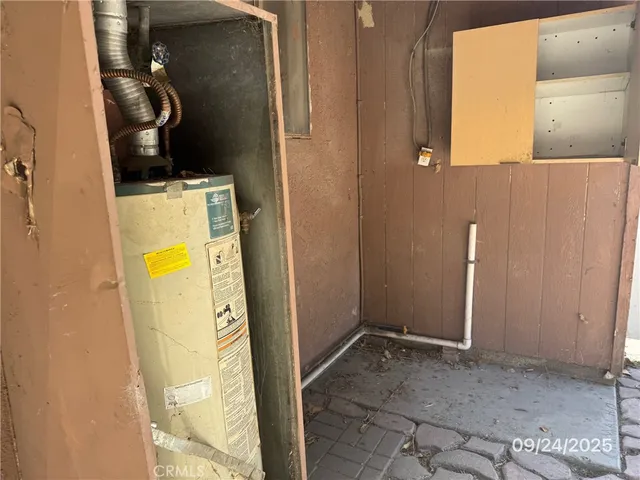 a view of balcony with wooden floor