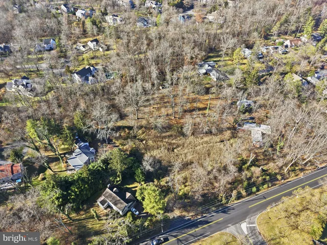 a view of a city and covered with tall trees