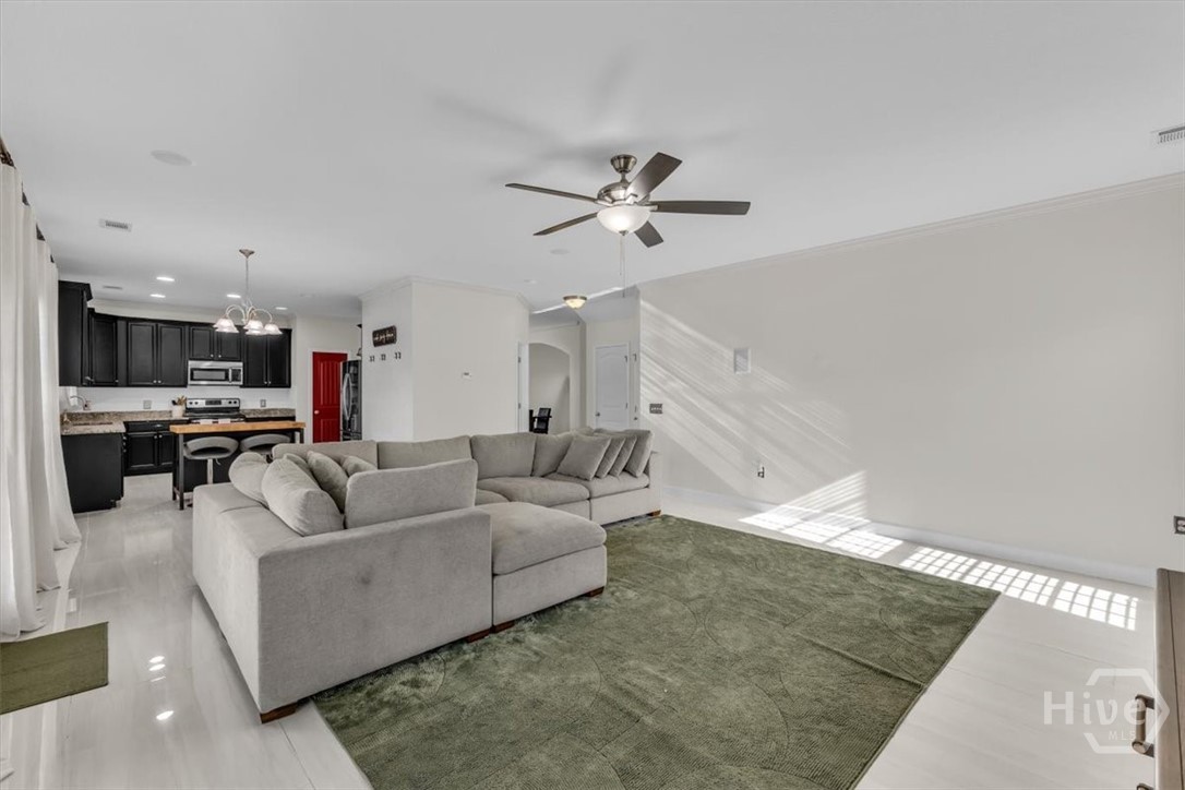 11 Rhett Lane Richmond Hill, GA 31324 - Photo 15 of 66 Spacious Family Room/Kitchen view