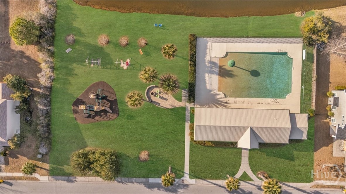 11 Rhett Lane Richmond Hill, GA 31324 - Photo 60 of 66 Ariel View of the Community pool/clubhouse/park