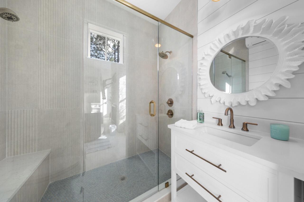58 White Cottage Road Santa Rosa Beach, FL 32459 - Photo 12 of 84 a bathroom with a sink and a mirror