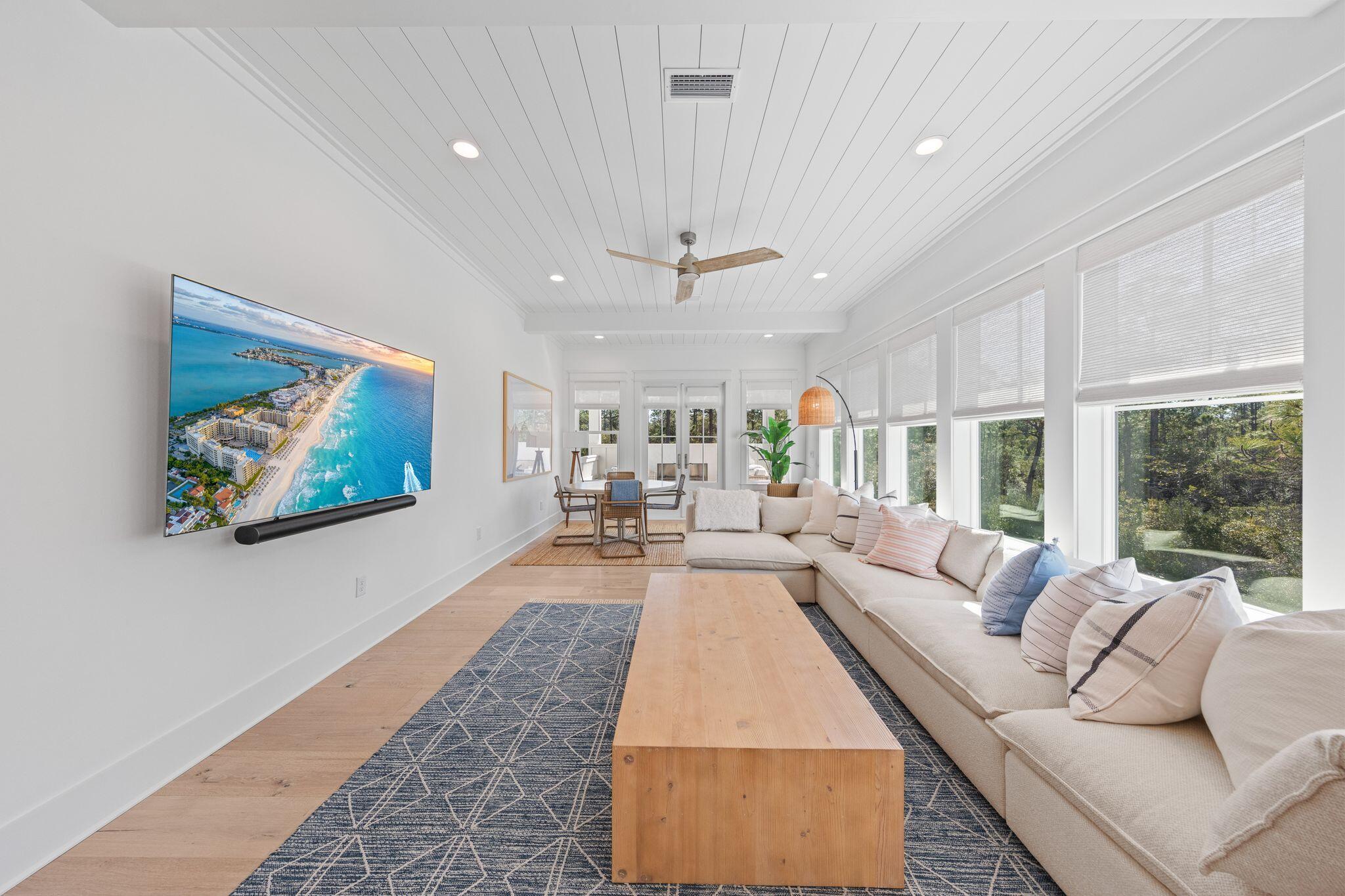 58 White Cottage Road Santa Rosa Beach, FL 32459 - Photo 51 of 84 a living room with furniture and a large window