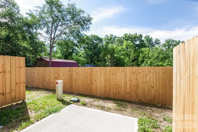 a backyard of a house