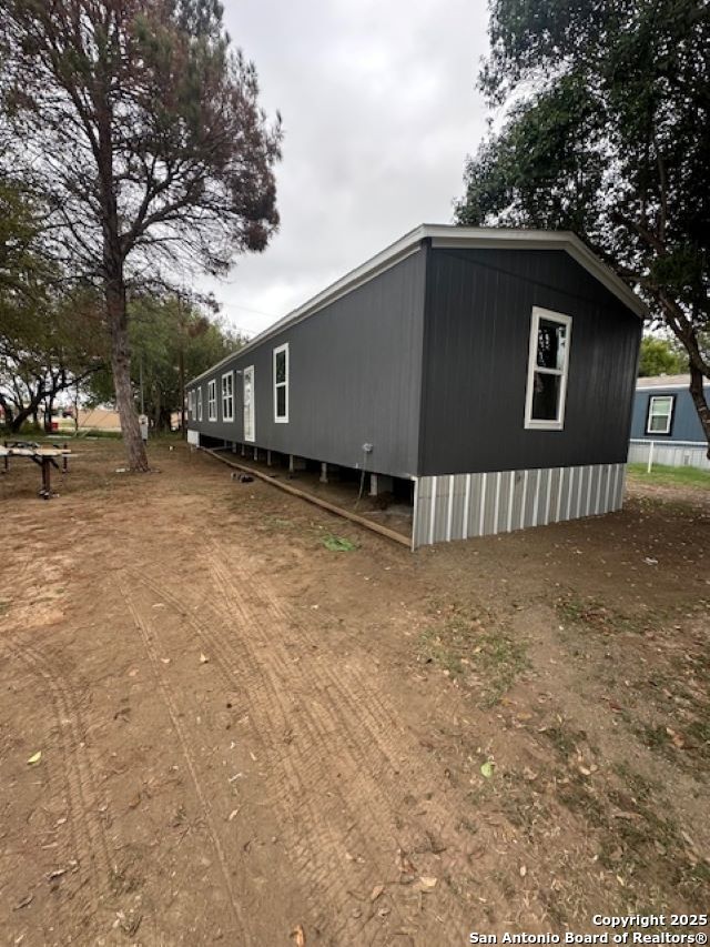 a backyard of a house