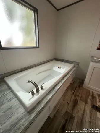 a bathroom with a sink