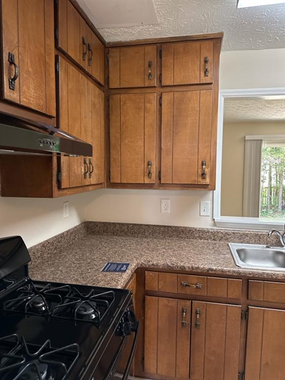5956 North Castlegate Drive Atlanta, GA 30349 - Photo 9 of 28 a kitchen with a sink stove and cabinets