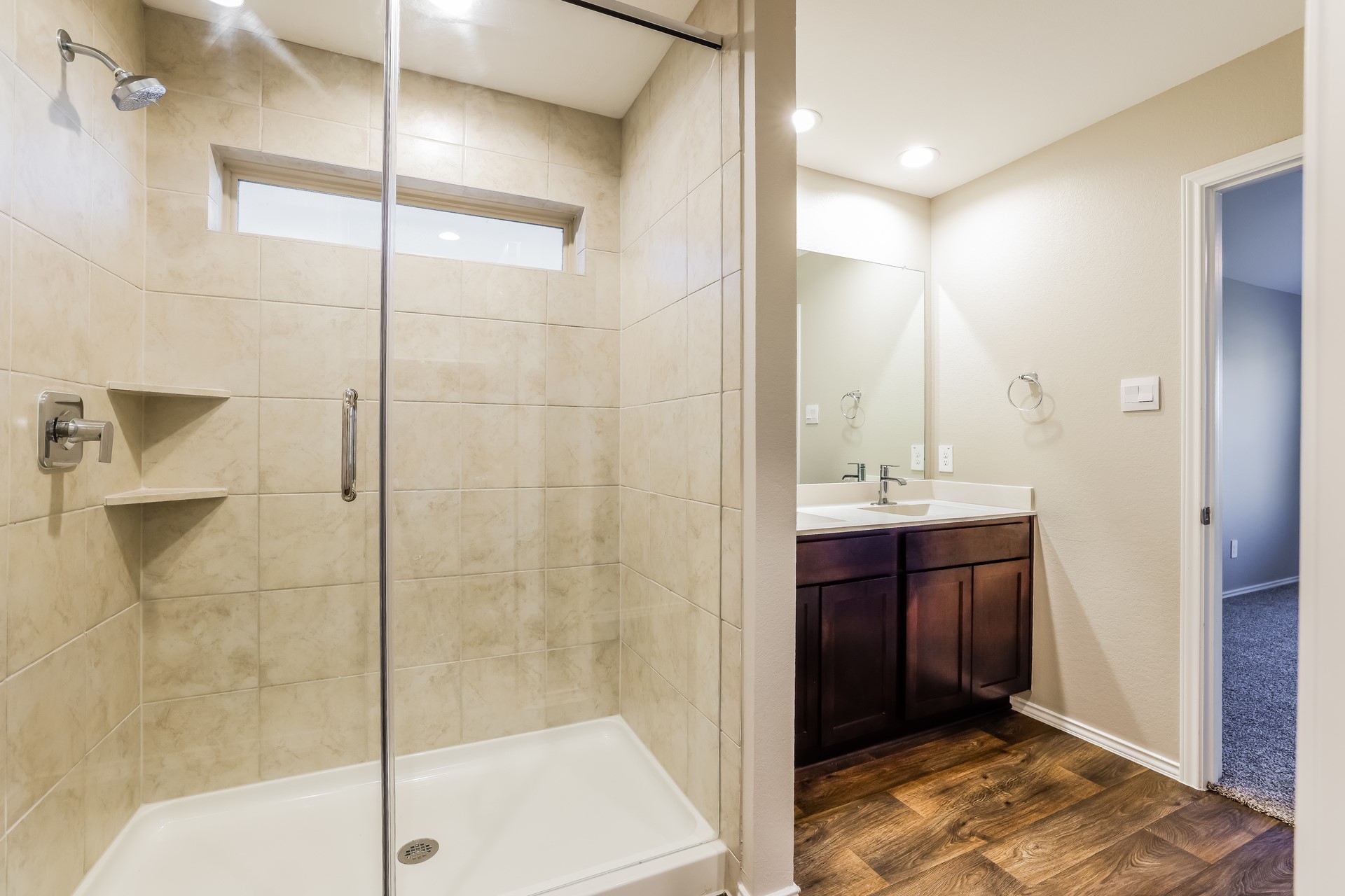10011 Lavender Lane Magnolia, TX 77355 - Photo 9 of 15 a bathroom with a shower and a sink