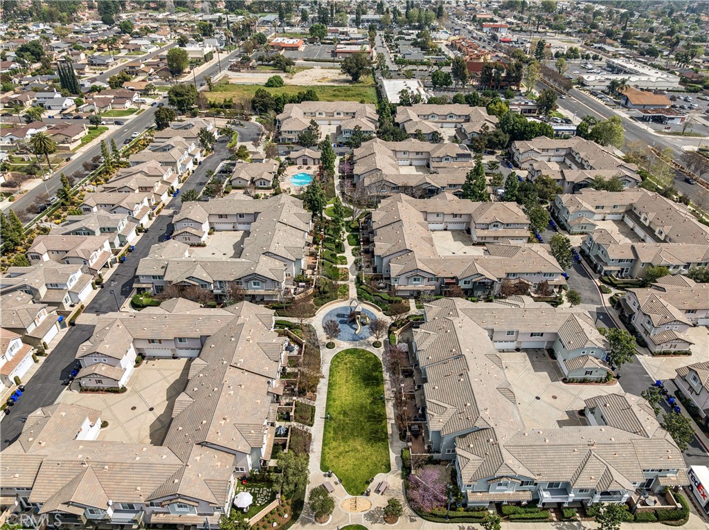 8048 Tulsa Place, Unit 105 Rancho Cucamonga, CA 91730 - Photo 44 of 45 an aerial view of a swimming pool