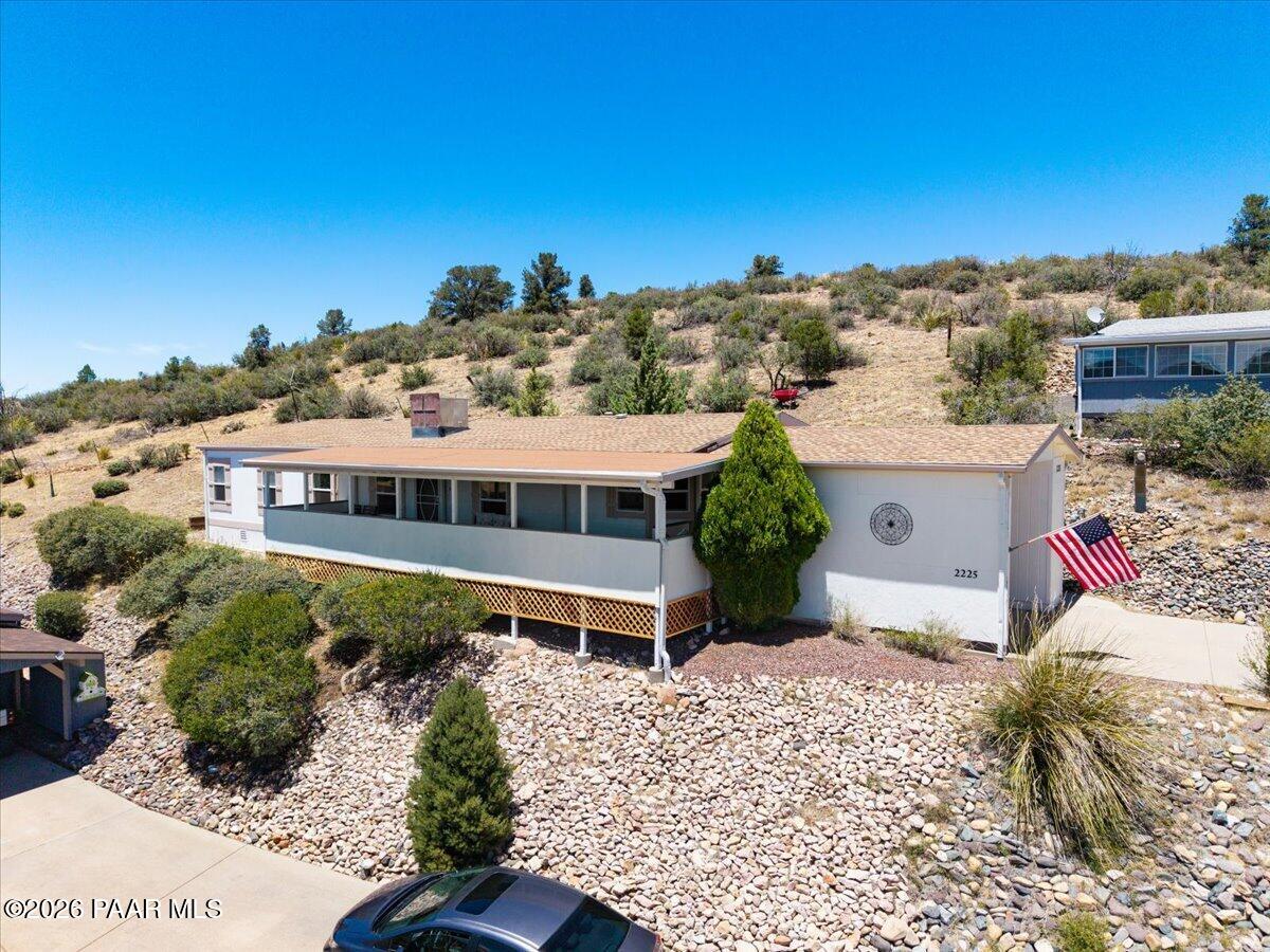 2225 Hillside Loop Road Prescott, AZ 86301 - Photo 1 of 45 08-Aerial Side