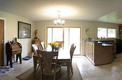 Dining in main home.
