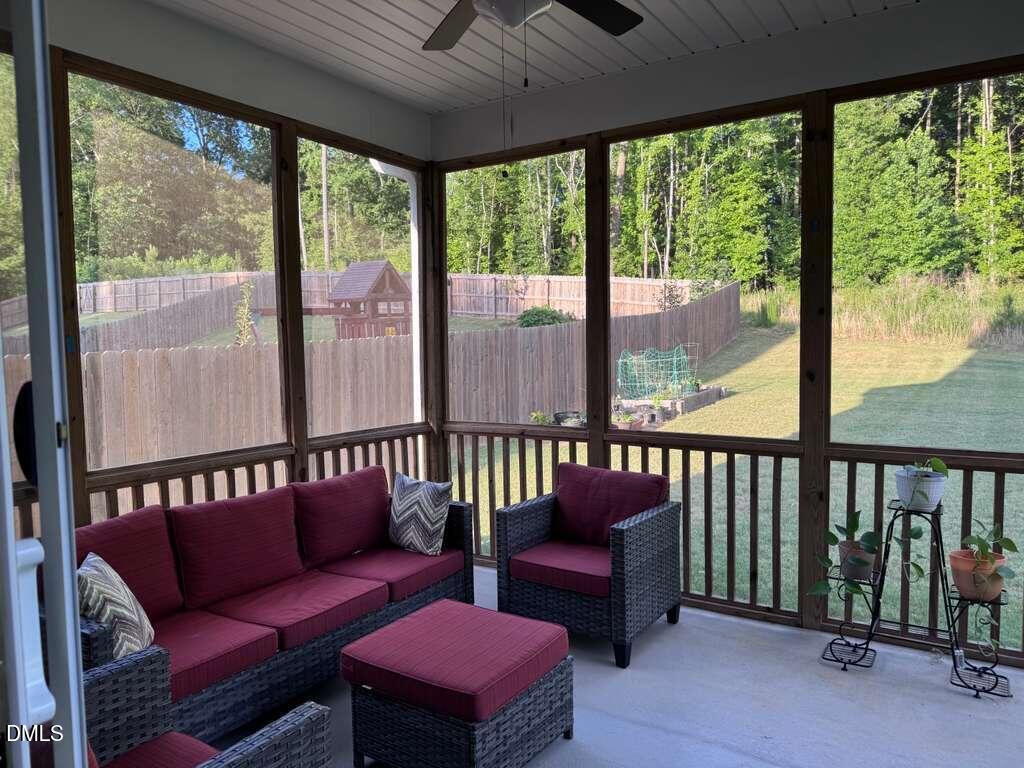 189 Karlov Road Garner, NC 27529 - Photo 33 of 33 Screened Porch - View 1